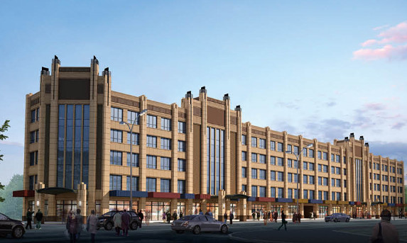 陜煤建設天工公司雅荷中央廣場1#、2#樓封頂